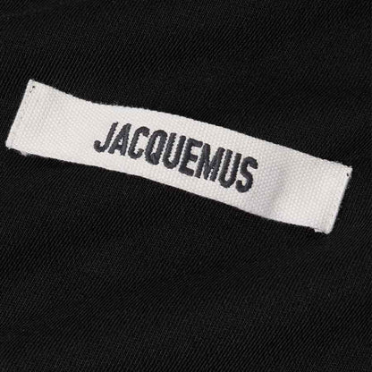 Jacquemus The Gros Grain Logo Hoodie in Black