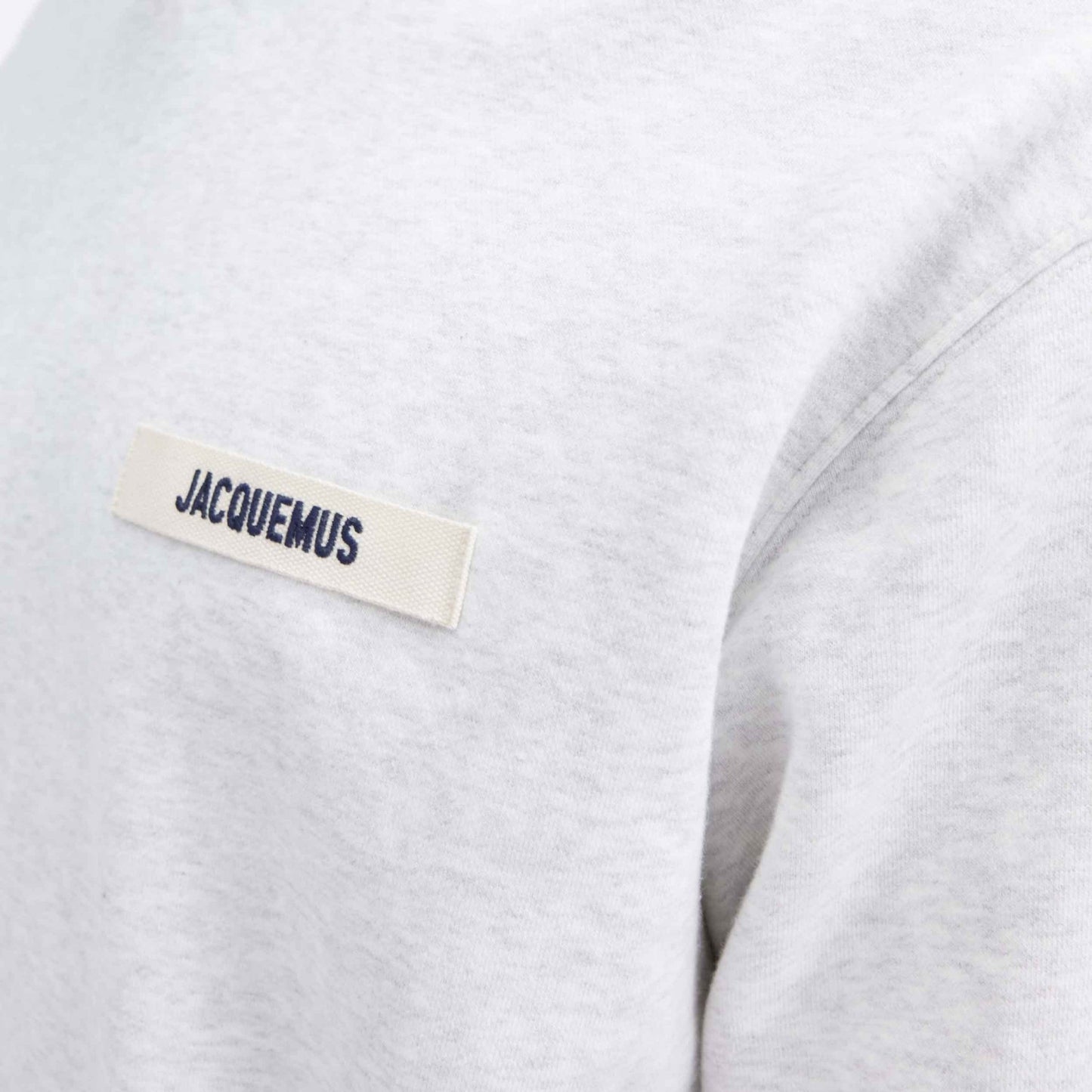 Jacquemus The Gros Grain Logo Hoodie in Grey