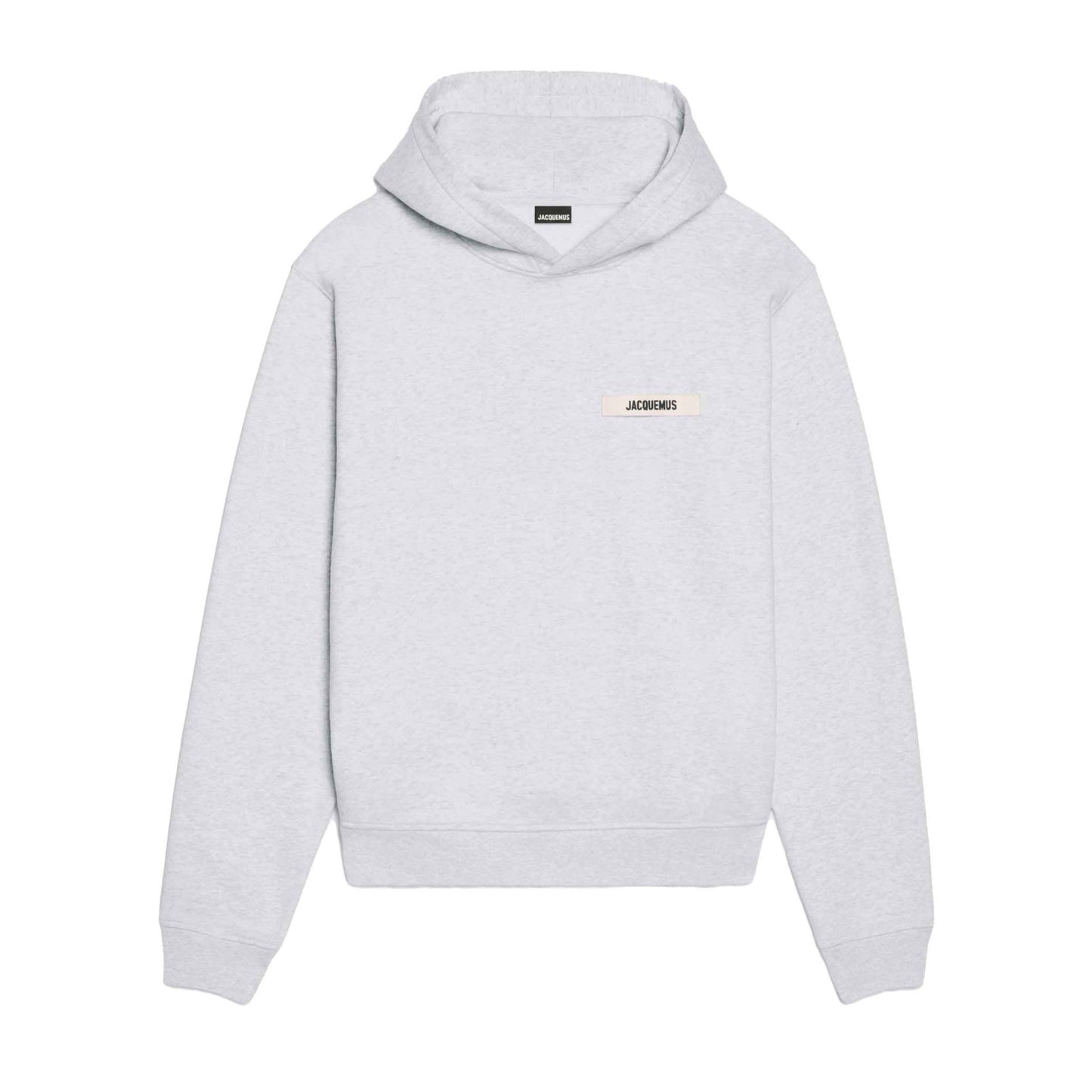 Jacquemus The Gros Grain Logo Hoodie in Grey
