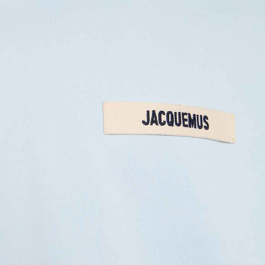 Jacquemus The Gros Grain Logo Hoodie in Light Blue