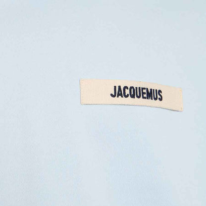 Jacquemus The Gros Grain Logo Hoodie in Light Blue