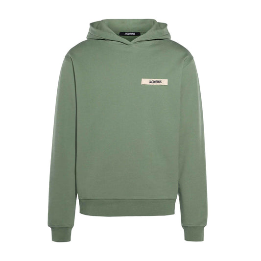 Jacquemus The Gros Grain Logo Hoodie in Light Green