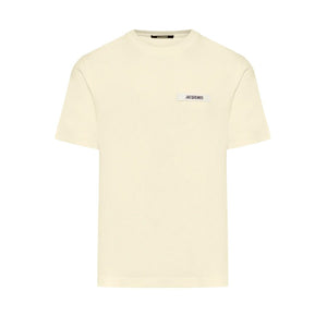 Jacquemus The Gros Grain Logo T-Shirt in BeigeT-ShirtsJacquemusDPUS3700943386090SJacquemus The Gros Grain Logo T-Shirt in Beige