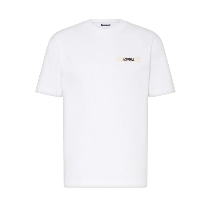 Jacquemus The Gros Grain Logo T-Shirt in WhiteT-ShirtsJacquemusDPUS3700943386014SJacquemus The Gros Grain Logo T-Shirt in White