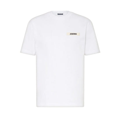 Jacquemus The Gros Grain Logo T-Shirt in White