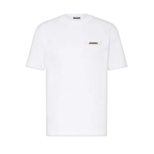 Jacquemus The Gros Grain T-ShirtT-ShirtsJacquemusDPUS Designer Outlet3700943649539WhiteXSJacquemus The Gros Grain T-Shirt