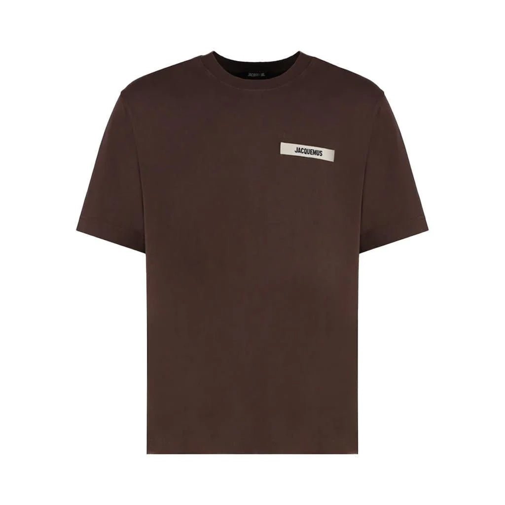 Jacquemus The Gros Grain T-ShirtT-ShirtsJacquemusDPUS Designer Outlet3700943763020BrownXSJacquemus The Gros Grain T-Shirt
