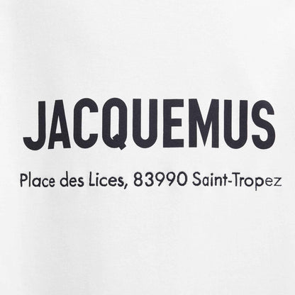 Jacquemus The Saint Tropez Place des Lices Address T-Shirt in White