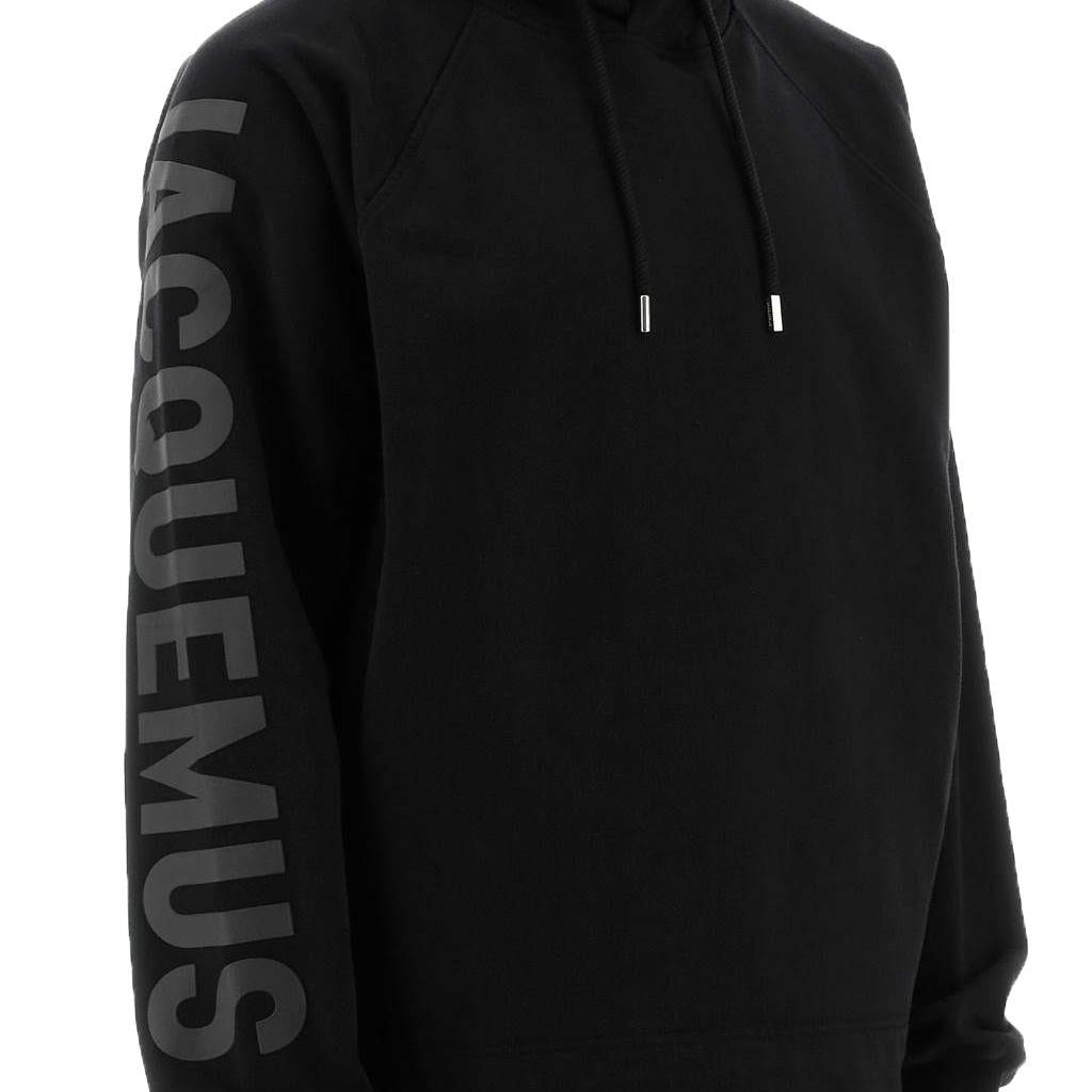 Jacquemus The Typo Hoodie In Black