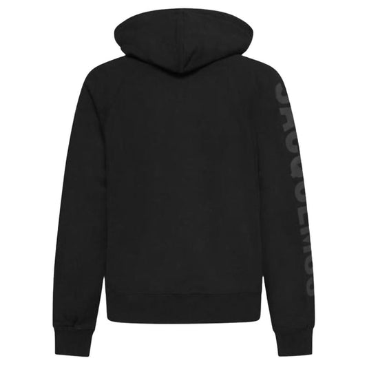 Jacquemus The Typo Hoodie In Black