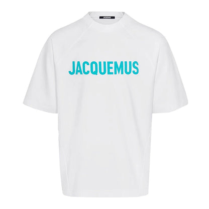 [Jacquemus] The Typo Oversized T-ShirtT-ShirtJacquemusDPUS Designer Outlet3700943450319White/ BlueS[Jacquemus] The Typo Oversized T-Shirt