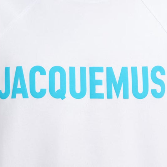 [Jacquemus] The Typo Oversized T-ShirtT-ShirtJacquemusDPUS Designer Outlet3700943450319White/ BlueS[Jacquemus] The Typo Oversized T-Shirt