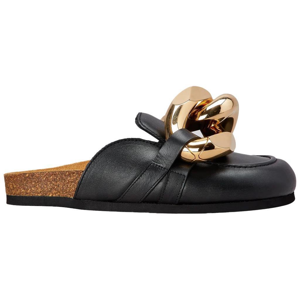 JW Anderson Chain Loafer in Black and GoldFlatsJW AndersonDPUS Designer Outlet505754314668437JW Anderson Chain Loafer in Black and Gold