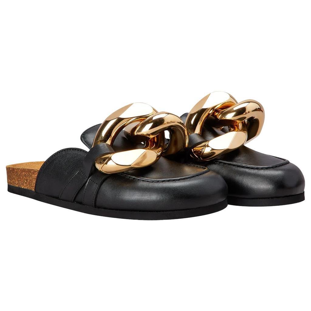 JW Anderson Chain Loafer in Black and GoldFlatsJW AndersonDPUS Designer Outlet505754314668437JW Anderson Chain Loafer in Black and Gold