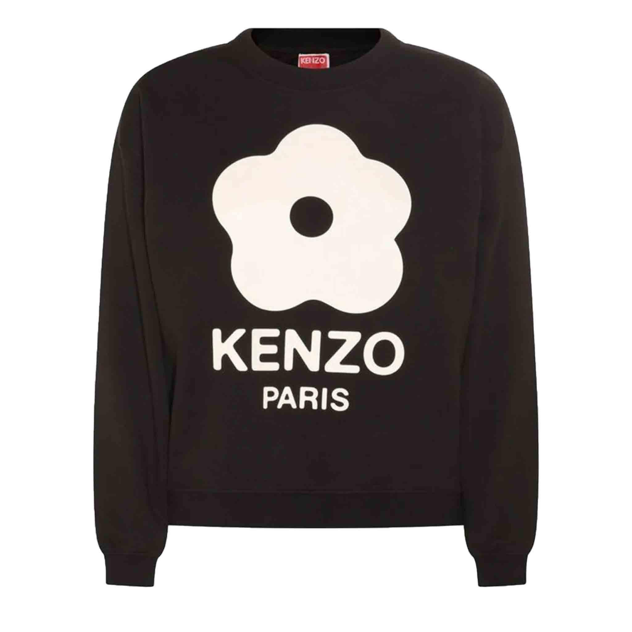 Kenzo Boke 2.0 Crest Crewneck Sweatshirt in Black