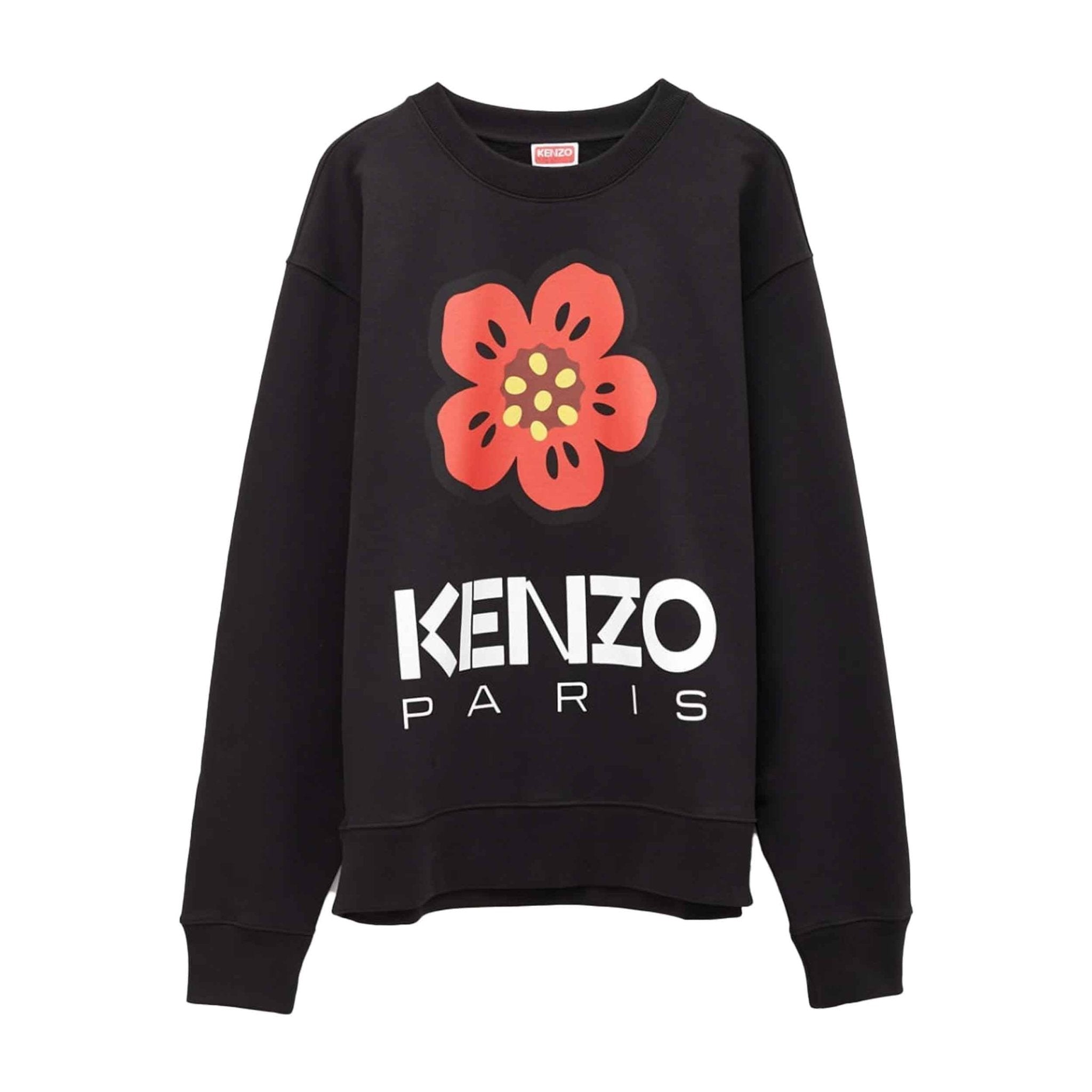 Kenzo Boke Flower Crewneck Sweatshirt in BlackSweatshirtsKenzoDPUS Designer Outlet3612230469884SKenzo Boke Flower Crewneck Sweatshirt in Black