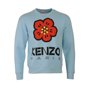 Kenzo Boke Flower Crewneck Sweatshirt in Sky BlueSweatshirtsKenzoDPUSSKenzo Boke Flower Crewneck Sweatshirt in Sky Blue