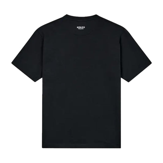 Kenzo Boke Flower Embroidered T-Shirt in Black