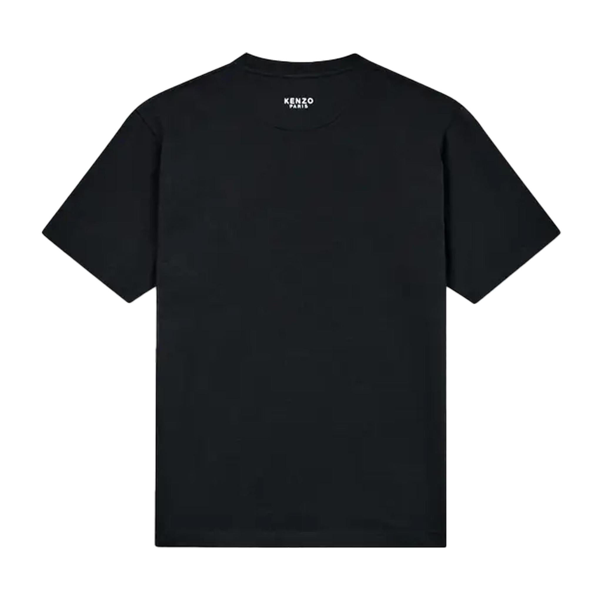 Kenzo Boke Flower Embroidered T-Shirt in Black