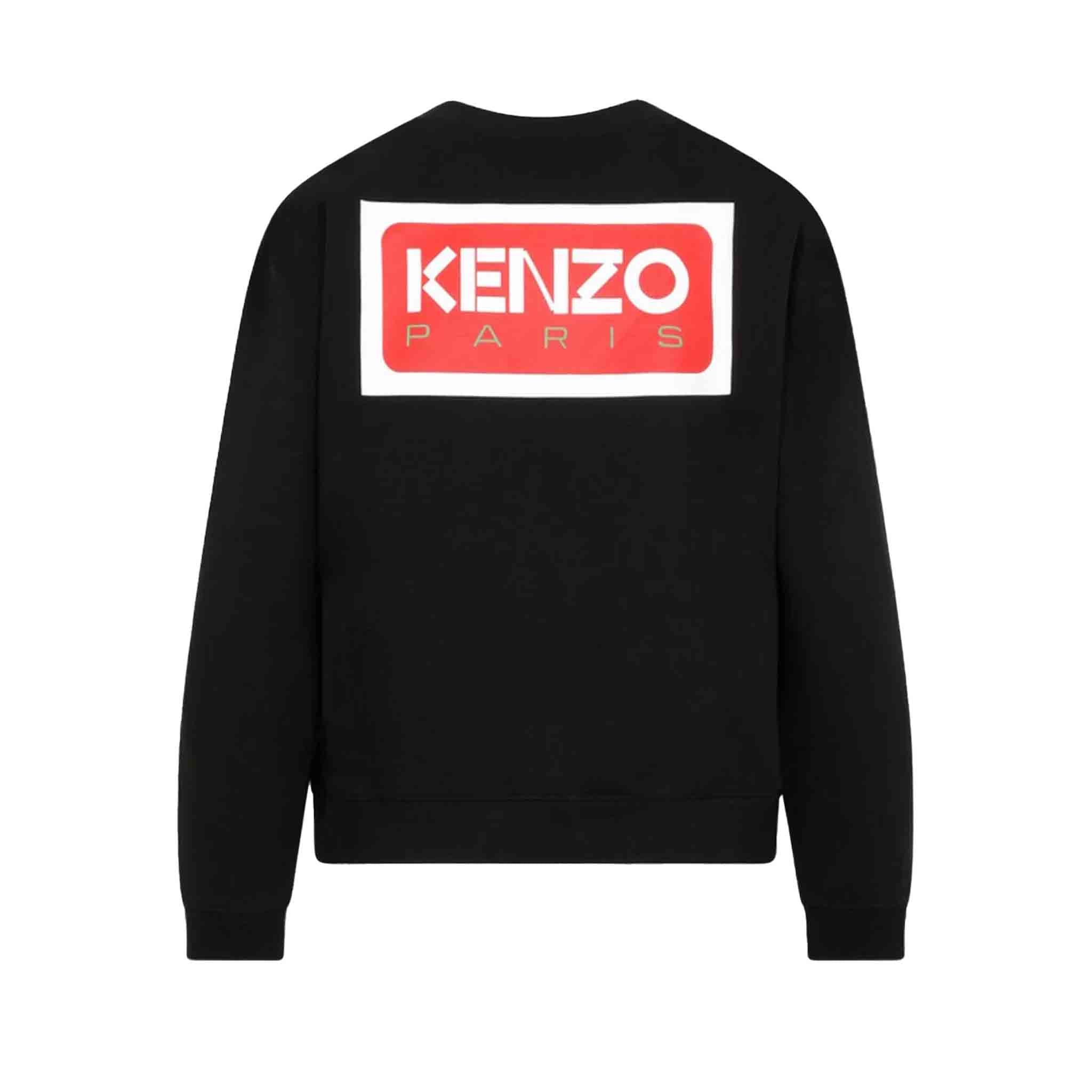 Kenzo Logo Oversized Crewneck Sweatshirt in BlackSweatshirtsKenzoDPUS3612230537781SKenzo Logo Oversized Crewneck Sweatshirt in Black