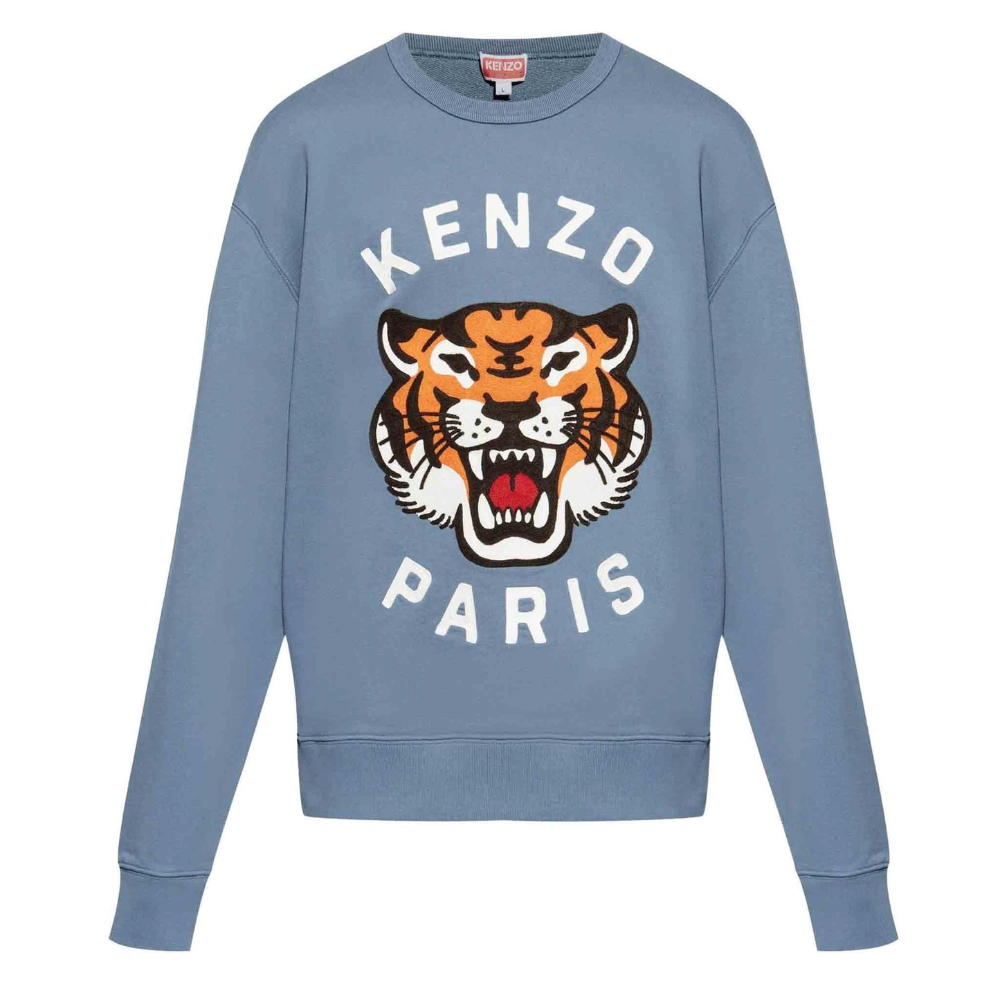 Kenzo Lucky Tiger Embroidered Sweatshirt in Blue