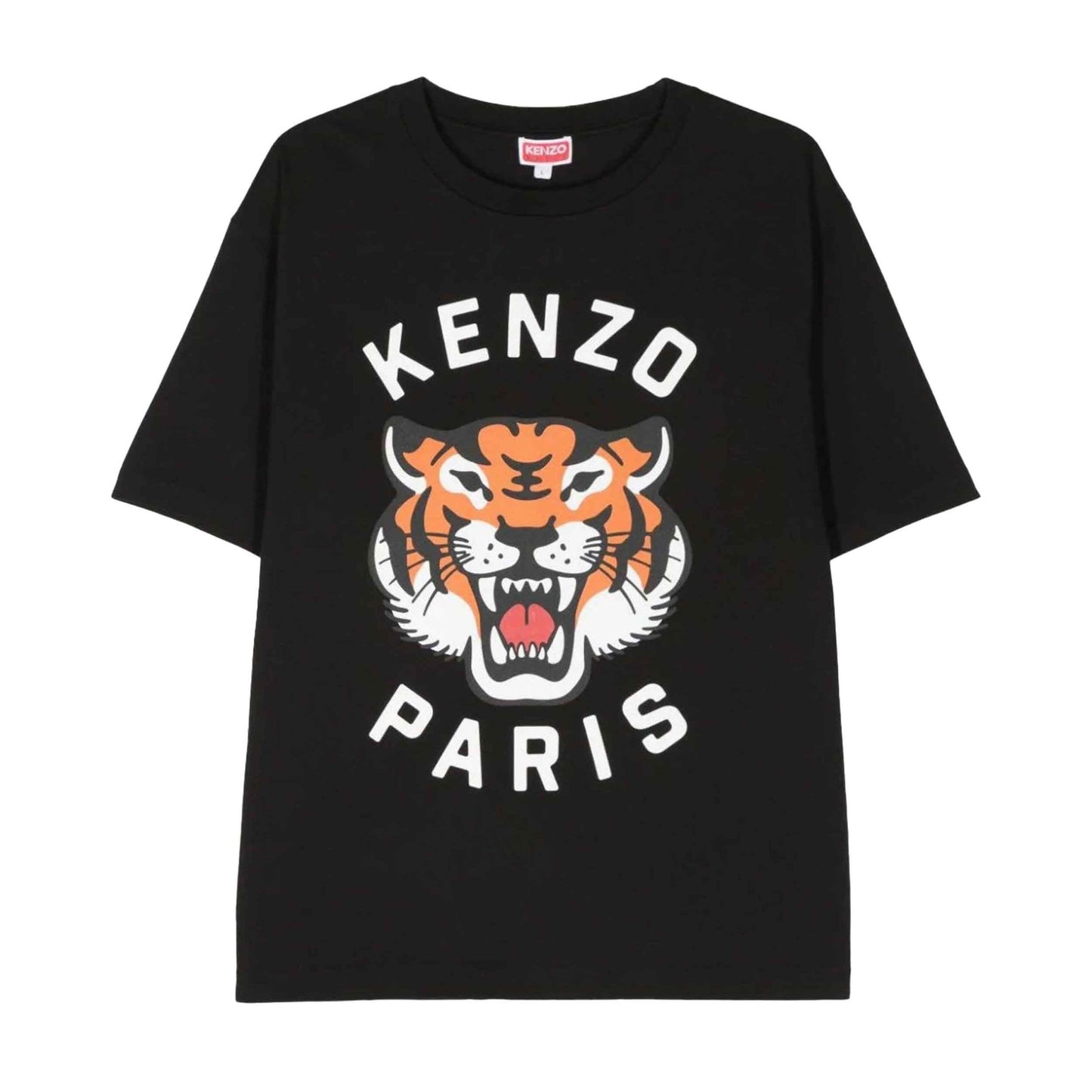 Kenzo Lucky Tiger Oversize Unisex T-Shirt in Black