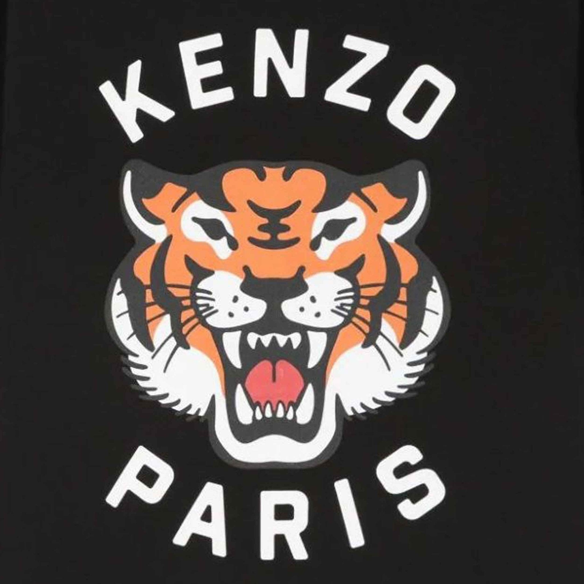 Kenzo Lucky Tiger Oversize Unisex T-Shirt in Black