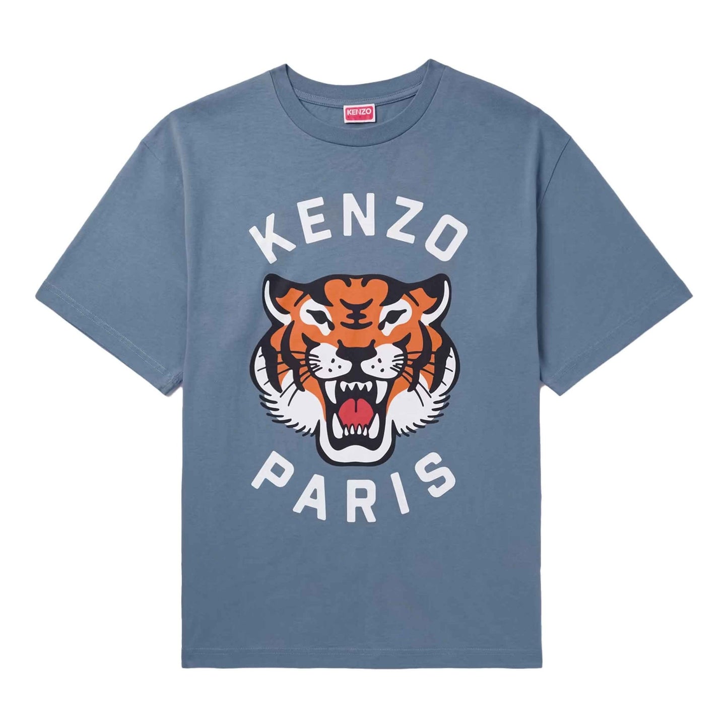 Kenzo Lucky Tiger Oversize Unisex T-Shirt in Blue