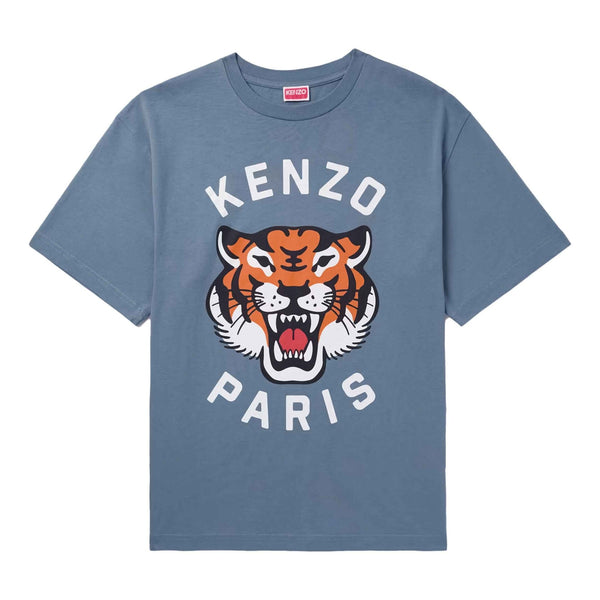 Kenzo Lucky Tiger Oversize Unisex T-Shirt in Blue – DPUS