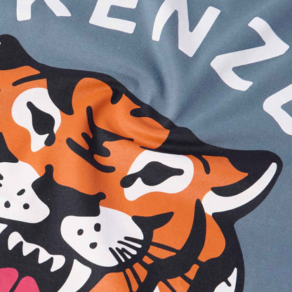 Kenzo Lucky Tiger Oversize Unisex T-Shirt in Blue