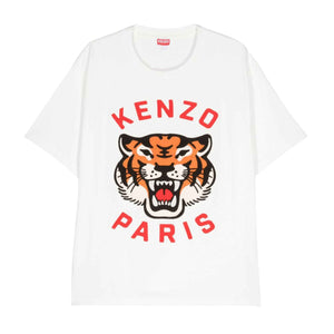 Kenzo Lucky Tiger Oversize Unisex T-Shirt in WhiteT-ShirtsKenzoDPUS Designer Outlet3612230746688SKenzo Lucky Tiger Oversize Unisex T-Shirt in White