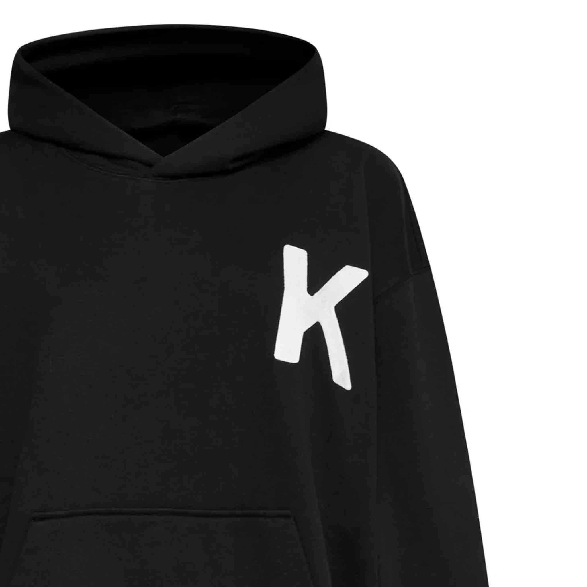 Kenzo Lucky Tiger Oversized Embroidered Hoodie in Black