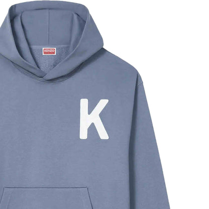 Kenzo Lucky Tiger Oversized Embroidered Hoodie in Blue