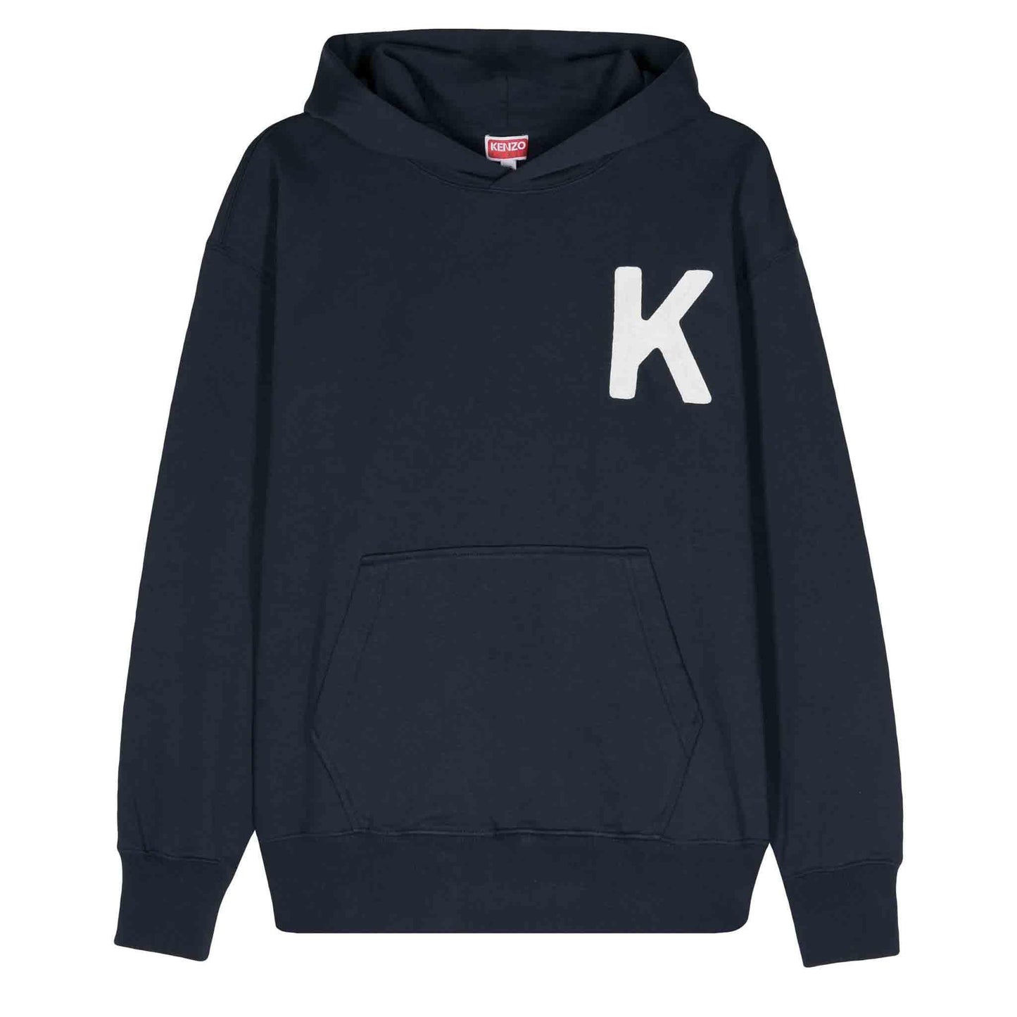 Kenzo Lucky Tiger Oversized Embroidered Hoodie in Navy