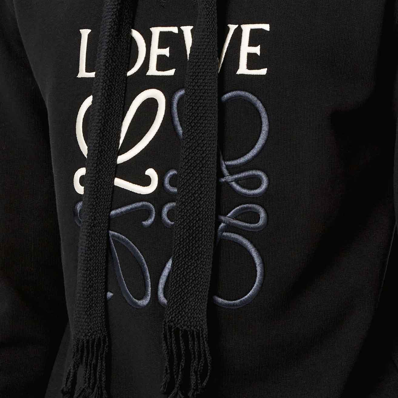 Loewe Anagram Hoodie in BlackHoodiesLoeweDPUS Designer Outlet0010673192SLoewe Anagram Hoodie in Black