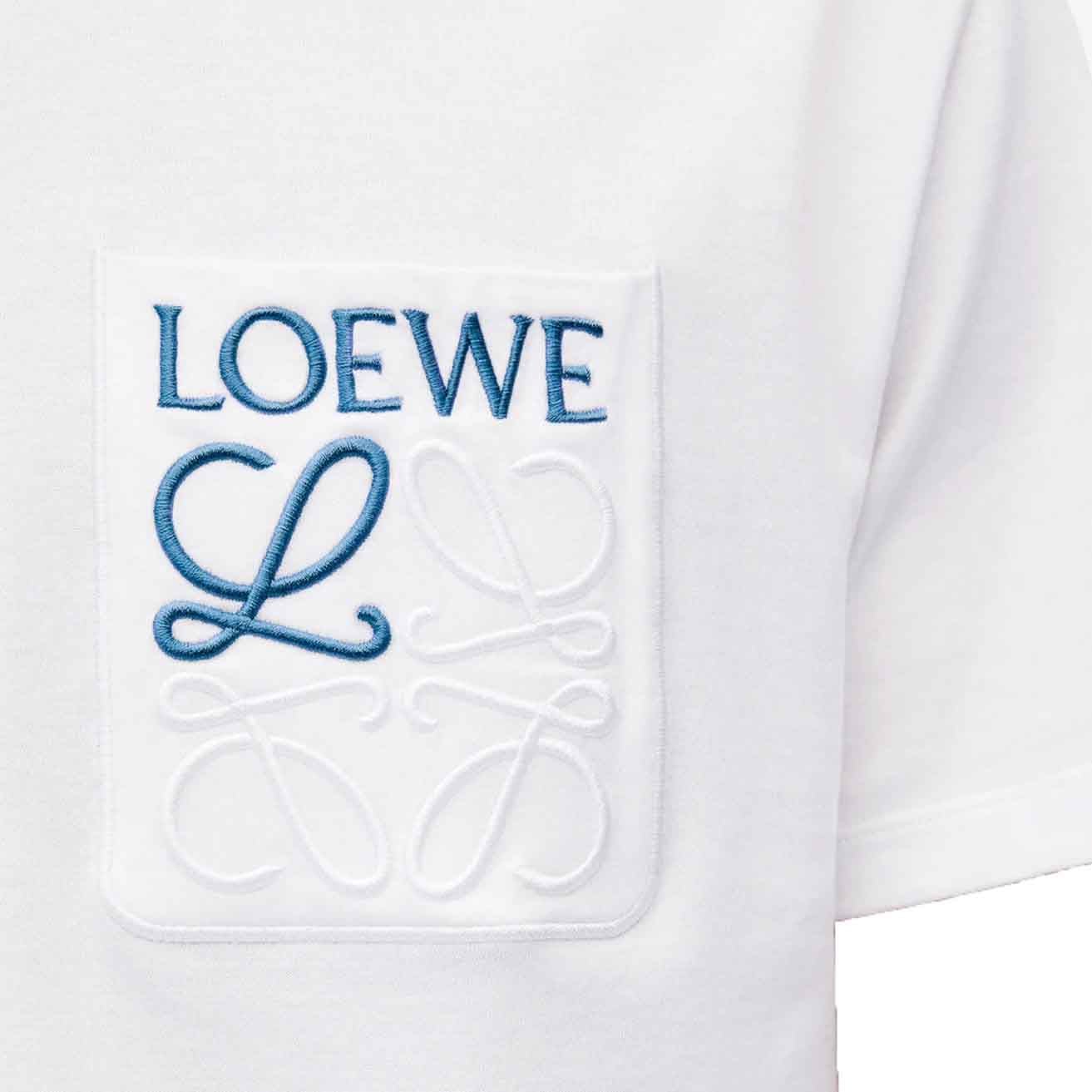 Loewe Anagram Pocket T-Shirt in WhiteT-ShirtsLoeweDPUS Designer Outlet0010922804SLoewe Anagram Pocket T-Shirt in White