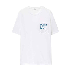 Loewe Anagram Pocket T-Shirt in WhiteT-ShirtsLoeweDPUS Designer Outlet0010922804SLoewe Anagram Pocket T-Shirt in White