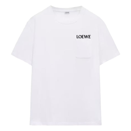 [Loewe] Cotton Pocket Logo Relaxed Fit T-ShirtT-ShirtsLoeweDPUS Designer Outlet0011398428WhiteS[Loewe] Cotton Pocket Logo Relaxed Fit T-Shirt