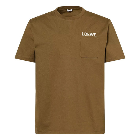 [Loewe] Cotton Pocket Logo Relaxed Fit T-ShirtT-ShirtsLoeweDPUS Designer Outlet0011401999Khaki GreenS[Loewe] Cotton Pocket Logo Relaxed Fit T-Shirt