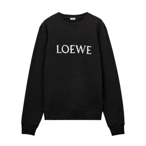 Loewe Emboridered Logo Crewneck Sweatshirt in BlackSweatshirtsLoeweDPUS Designer Outlet0010609130XSLoewe Emboridered Logo Crewneck Sweatshirt in Black