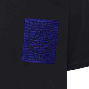 Loewe Relaxed Fit Pocket T-Shirt in Black/ BlueT-ShirtsLoeweDPUS Designer Outlet0010999737SLoewe Relaxed Fit Pocket T-Shirt in Black/ Blue