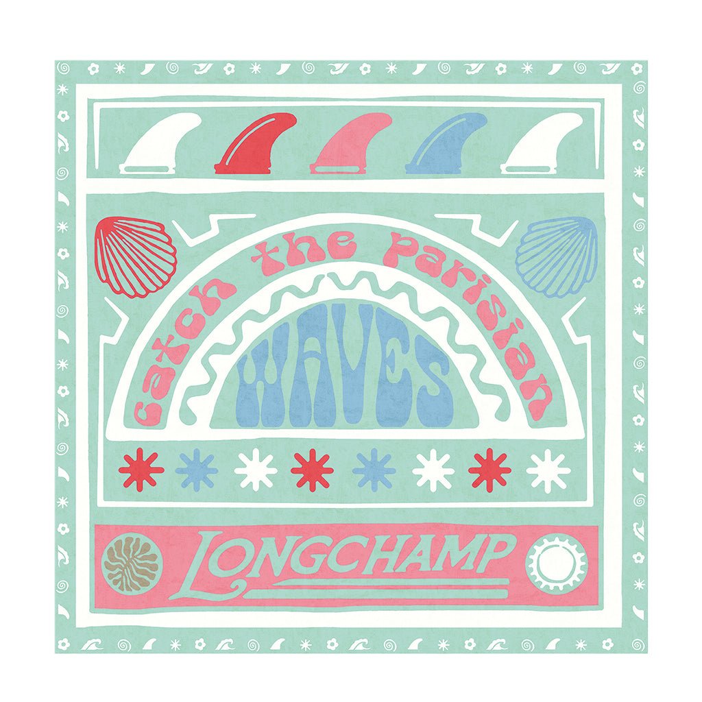 [Longchamp] Catch The Parisian Silk Scarf 50ScarvesLongchampDPUS Designer Outlet50670GSO-M36001120449502Multi[Longchamp] Catch The Parisian Silk Scarf 50