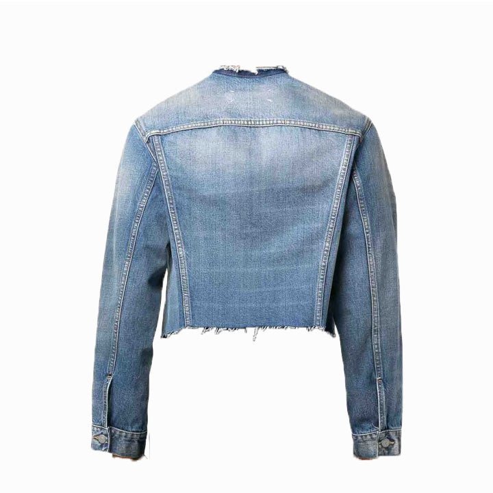 Maison Margiela Cropped Denim Jacket L's WashCoats & JacketsMaison MargielaDPUS Designer Outlet8054326624077Sky blueIT38Maison Margiela Cropped Denim Jacket L's Wash