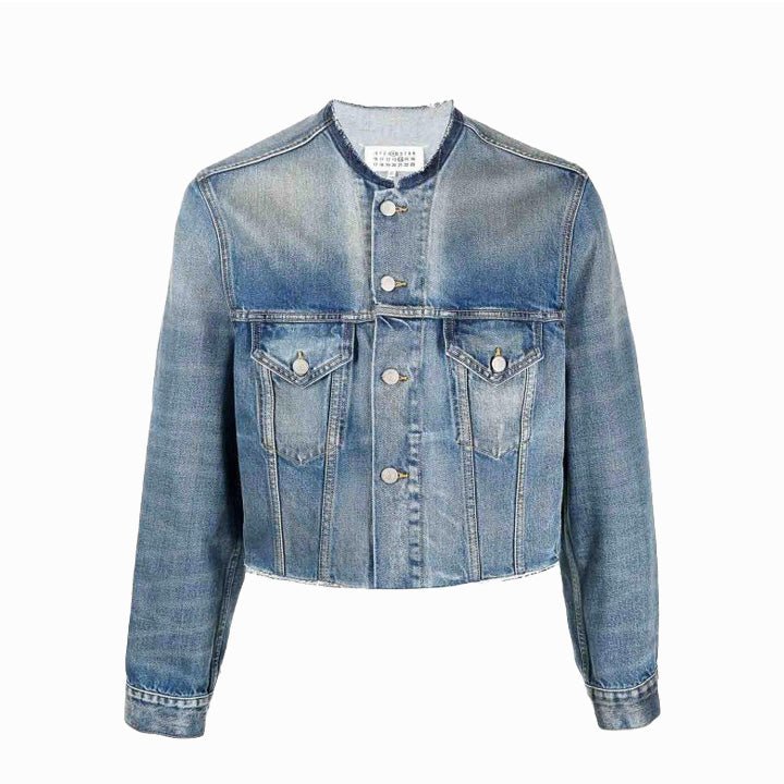 Maison Margiela Cropped Denim Jacket L's WashCoats & JacketsMaison MargielaDPUS Designer Outlet8054326624077Sky blueIT38Maison Margiela Cropped Denim Jacket L's Wash
