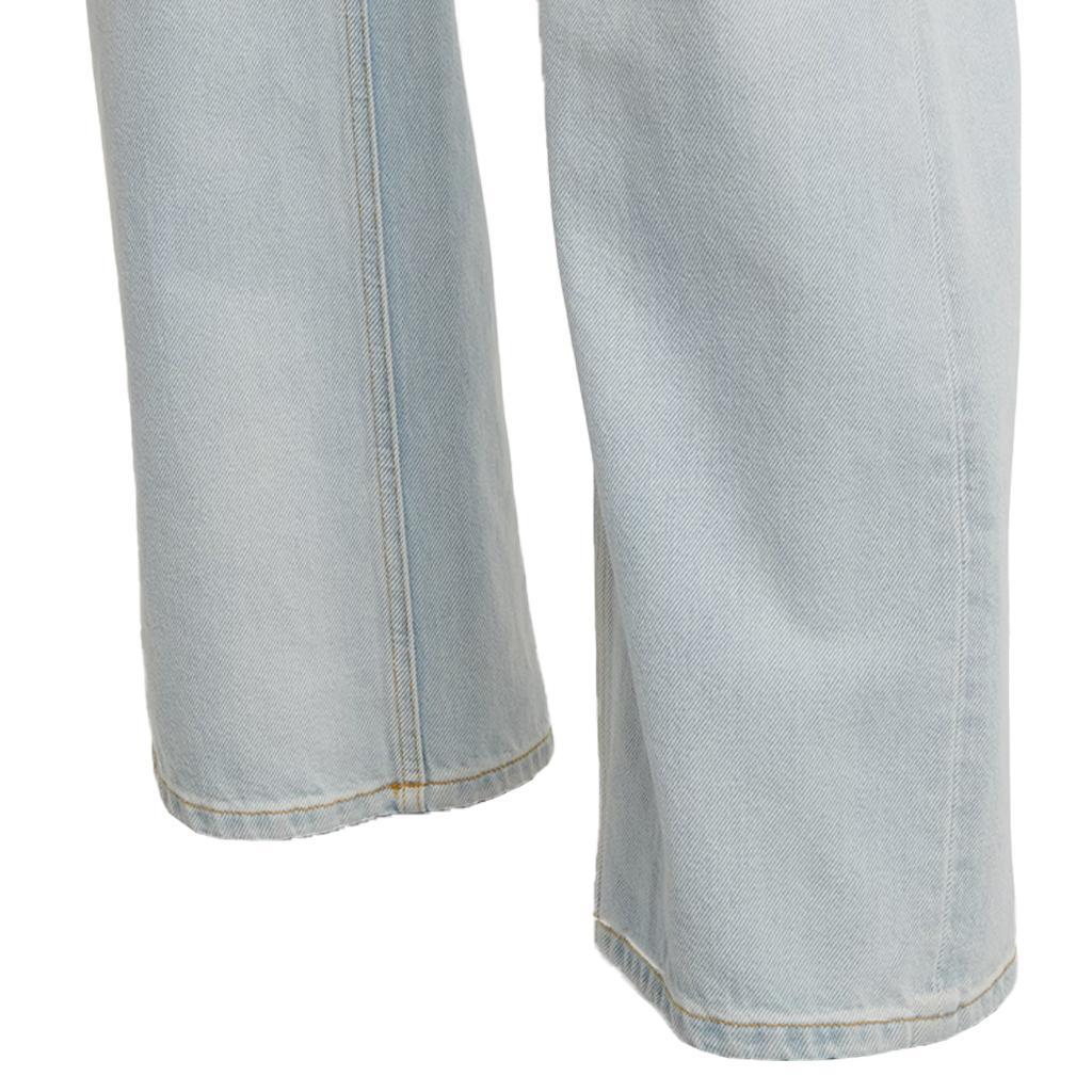 Maison Margiela Cutout High Rise Wide Leg JeansPantsMaison MargielaDPUS Designer Outlet8052707350041BlueIT38Maison Margiela Cutout High Rise Wide Leg Jeans