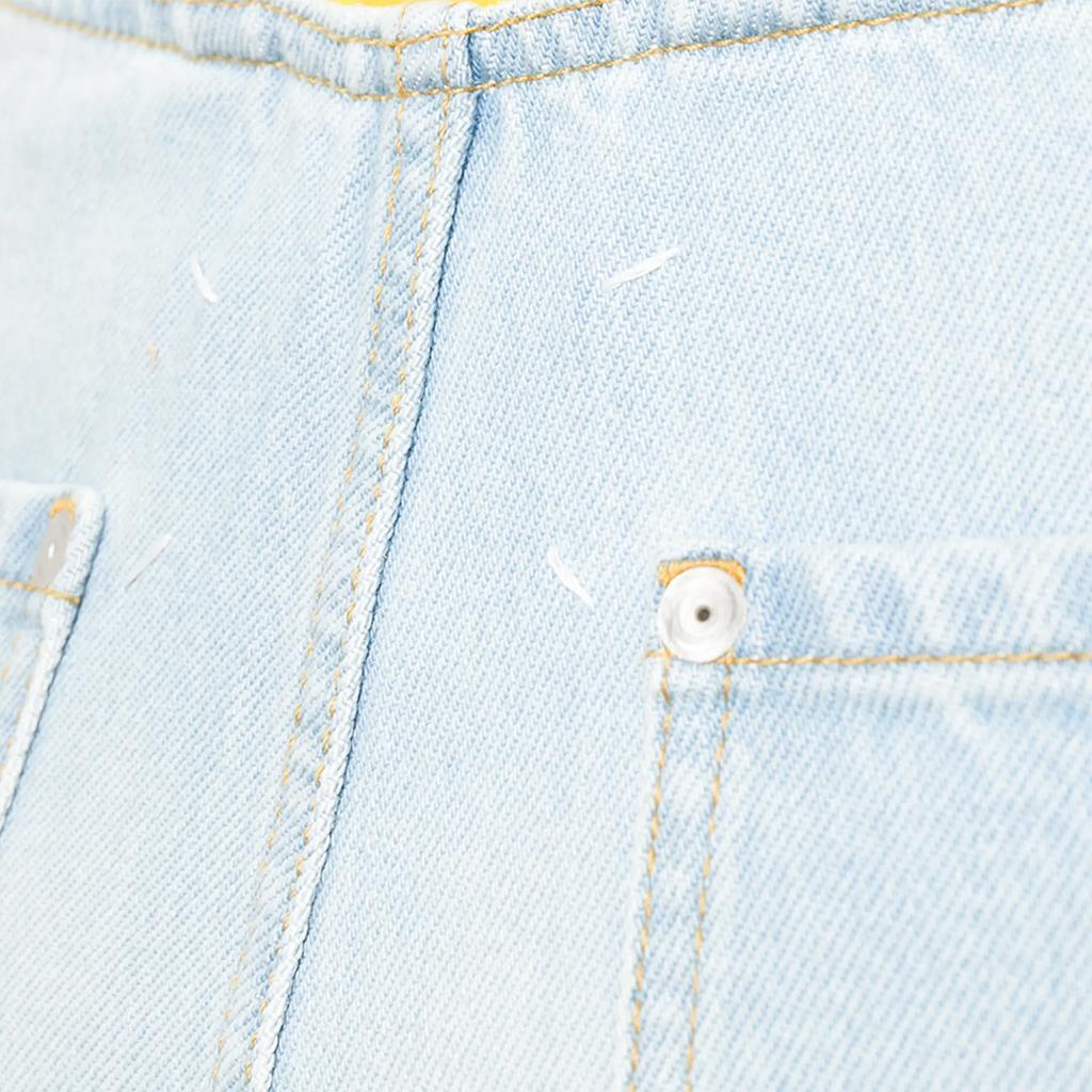 Maison Margiela Cutout High Rise Wide Leg JeansPantsMaison MargielaDPUS Designer Outlet8052707350041BlueIT38Maison Margiela Cutout High Rise Wide Leg Jeans