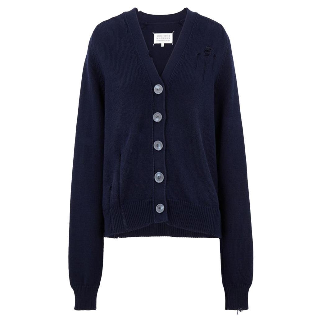 Maison Margiela Décontracté CardiganKnitwearMaison MargielaDPUS Designer Outlet8054326294423BlueSMaison Margiela Décontracté Cardigan