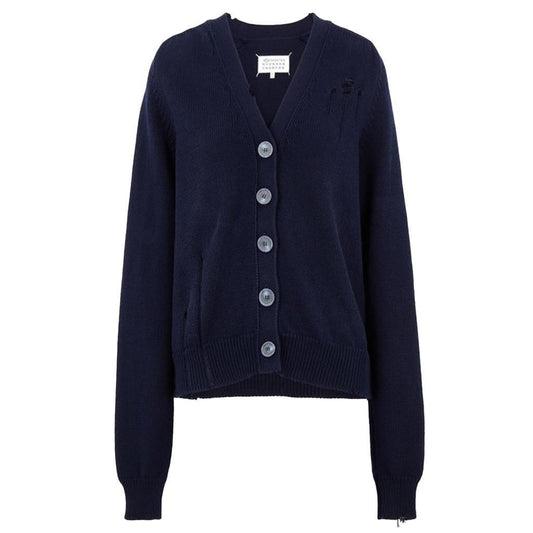 Maison Margiela Décontracté CardiganKnitwearMaison MargielaDPUS Designer Outlet8054326294423BlueSMaison Margiela Décontracté Cardigan