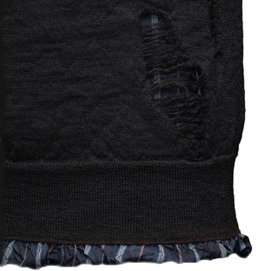 Maison Margiela Distressed Sleeveless Sweater CharcoalTopMaison MargielaDPUS Designer Outlet8054326436144BlackMMaison Margiela Distressed Sleeveless Sweater Charcoal