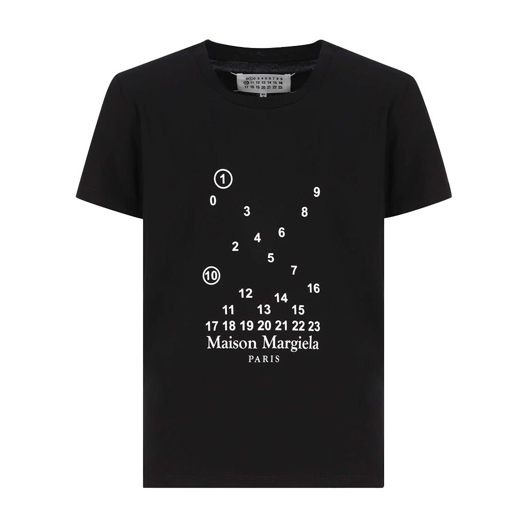 [Maison Margiela] Fitted Numbers Logo T-Shirt BlackMaison MargielaDPUS Designer Outlet8054326686990BlackL[Maison Margiela] Fitted Numbers Logo T-Shirt Black